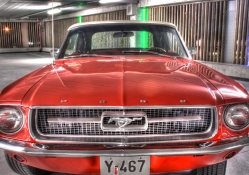 vintage ford mustang hdr