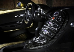 Interior of Gold Plated Bugatti Veyron