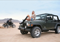 Car Model on a Jeep