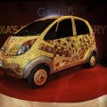 Nano Car Adorned With Gold Silver And Gemstones