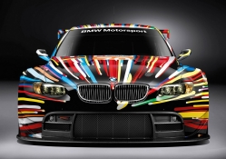 bmw racing car front view