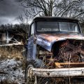 jeep that has seen better days hdr