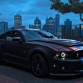 ford mustang 5.0 overlooking nyc