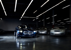 Blue Maserati Quatroporte