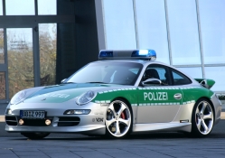 Porsche police car