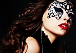 Beauty with mask