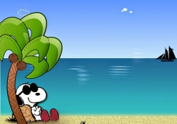 Snoopy In Paradise