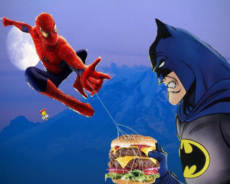 Spiderman Batman Burger