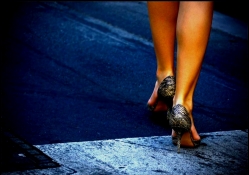 Heels in the street