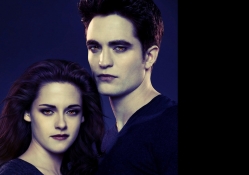 Kristen Stewart as Bella and Robert Pattinson as Edward