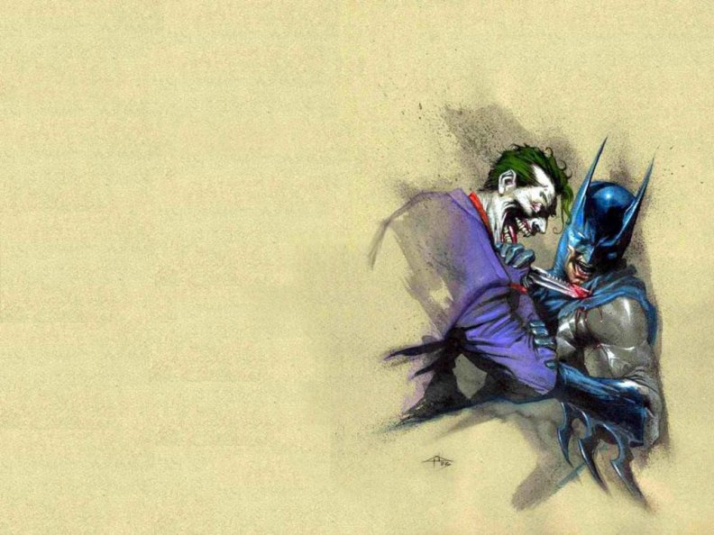 The Joker Stabs Batman