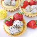 Dessert _ Dragon fruit and Strawberries