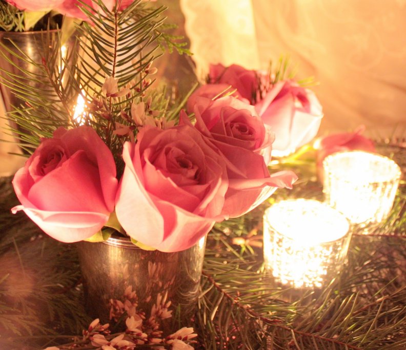 ♥ Christmas with roses ♥