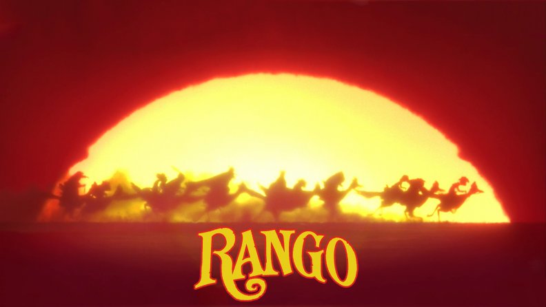 Rango riding under the sun