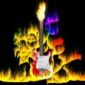 GUitar on Fire Wallpaper jpg