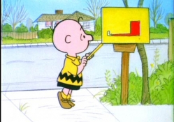 charlie brown mailbox