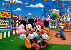 Mickey and minnie at the fair