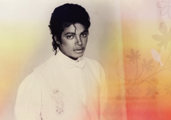 Floral background Michael Jackson