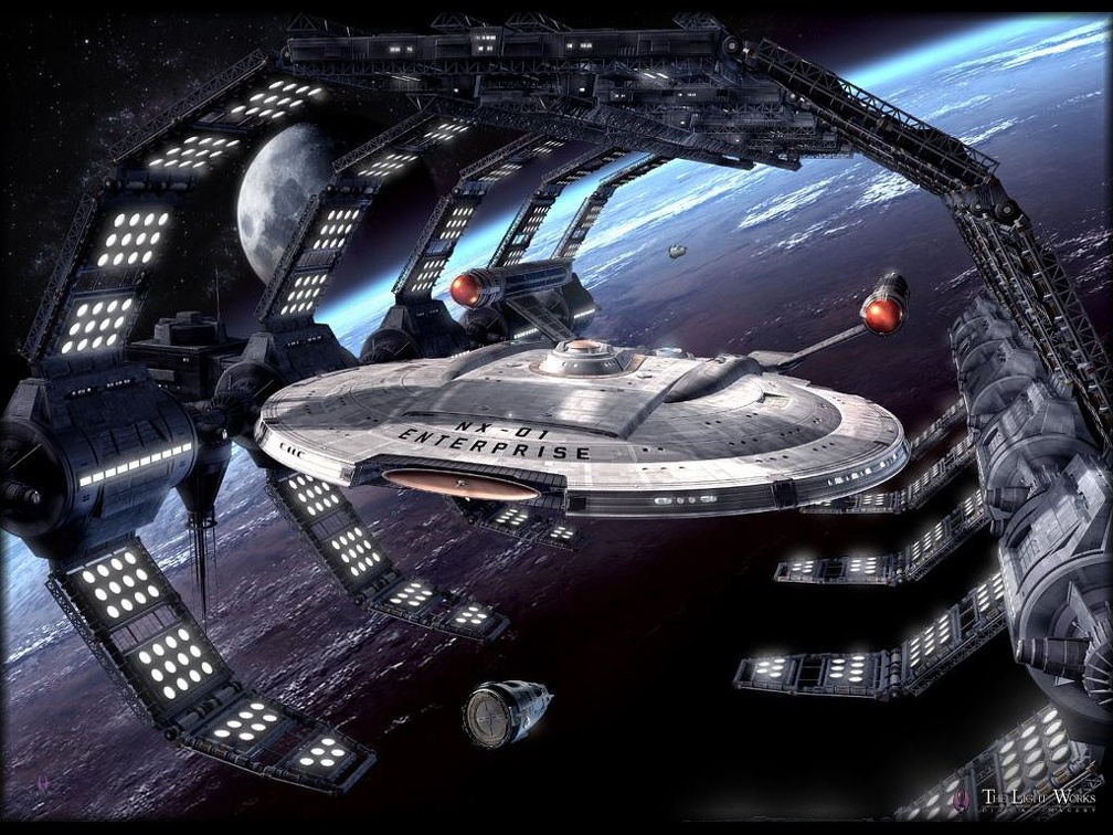 Star Trek NX01 in Space Dock