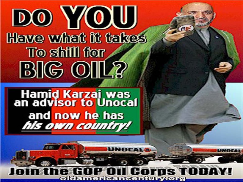 karzai big oil shill