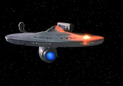 USS Enterprise 1701_A Torpedo Hit