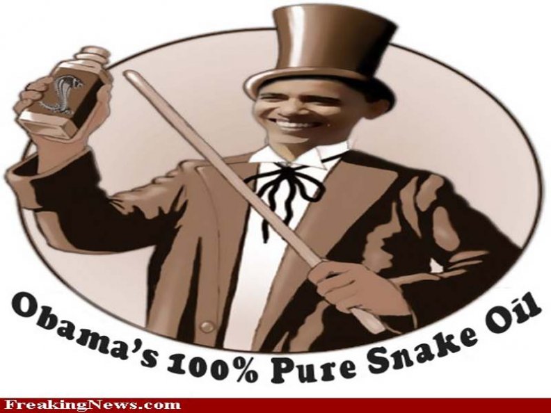 obama snake oil salesman