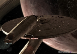 Star Trek U.S.S. Kelvin Dorsal View