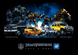 Transformers characters and cars