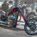 Custom Harley Davidson Chopper Abstract