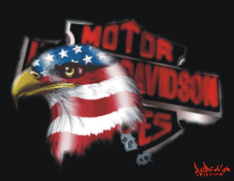 Harley_Davidson logo aigle USA