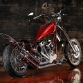 Harley panhead, with a springer frontend