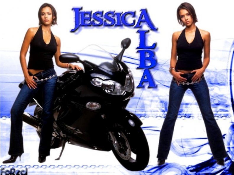Jessica Alba loves riding