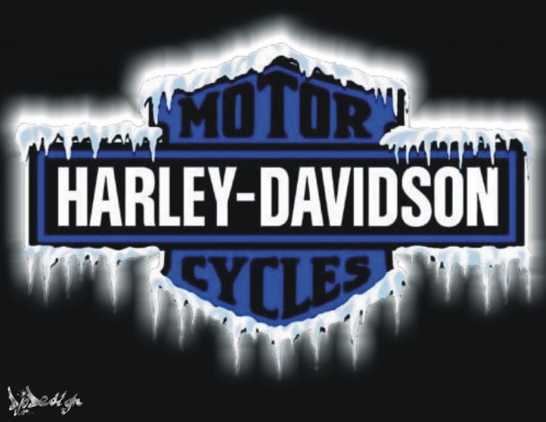Harley_Davidson logo ice bleu