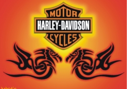 Harley_Davidson dragon orange