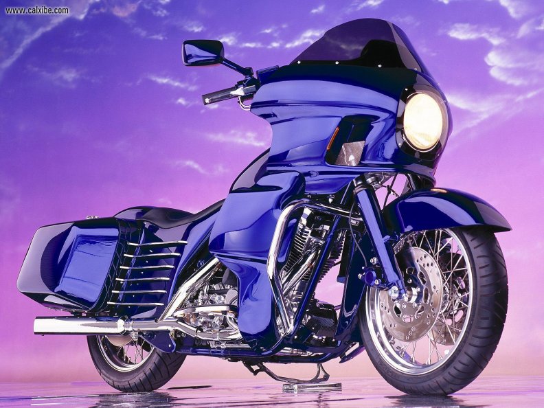 Harley Davidson 1985 Blue FXRP